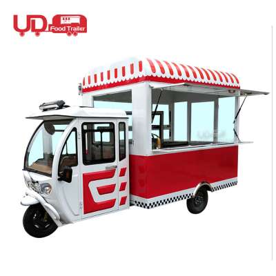 Custom Size Mini Outdoor Kitchen Snacks Hot Dog Cart Mobile Ice Cream Electric Food Truck