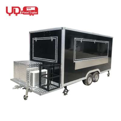 New Design Fully Equipped Outdoor Sale Snacks Ice Cream Trucks Kitchen Mobile Food Trailer