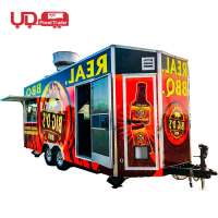 Bubble Tea Trailer Hot Dog Cart With Fryer Ice Cream Cart Wheels