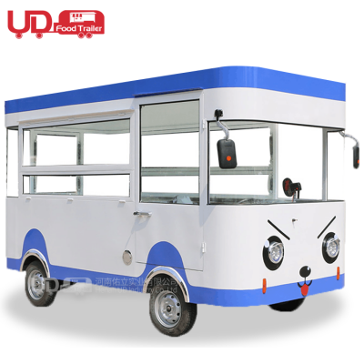 Mobile Ice Cream Kiosk Juice Coffee Sale Shop Hotdog Electric Food Cart